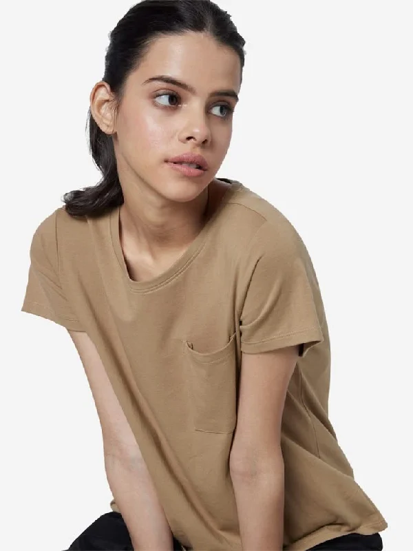 LOV Beige Leanne Crewneck T-Shirt