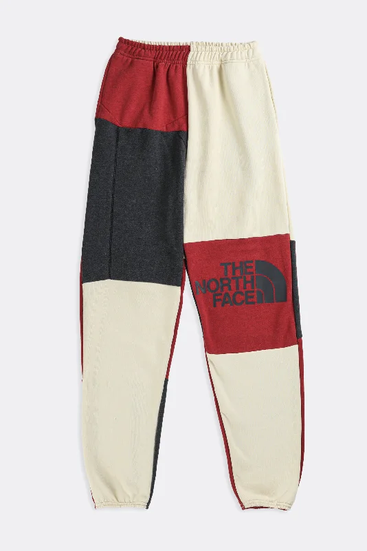 Unisex Rework North Face Patchwork Sweatpants - XS