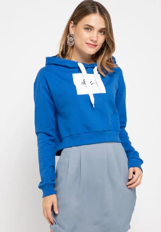 MP012 Pbch Crop Hoodie Thrdy Sign Square Blue Benhur