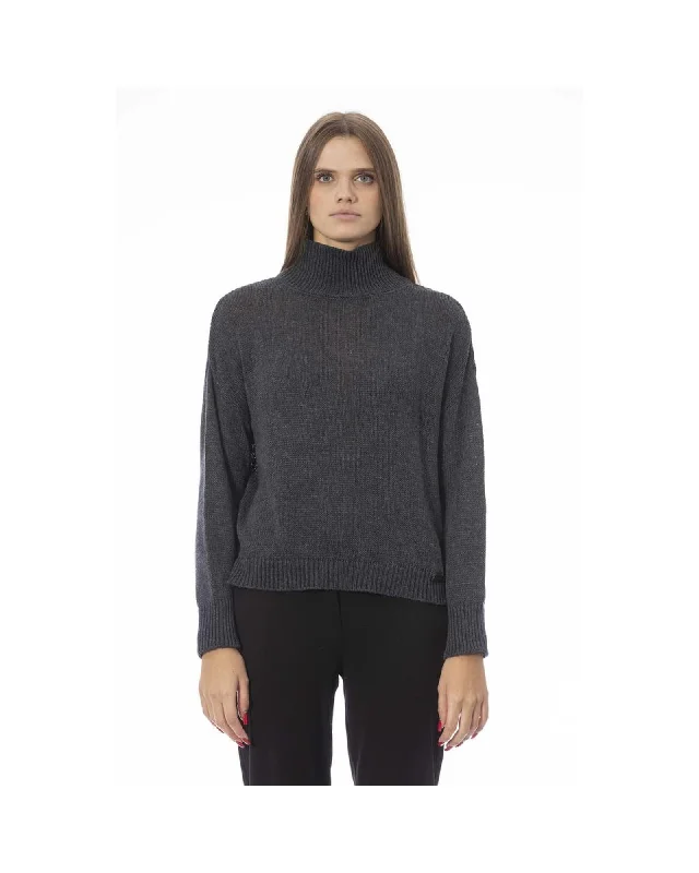 Baldinini Trend Women's Gray Viscose Sweater - M