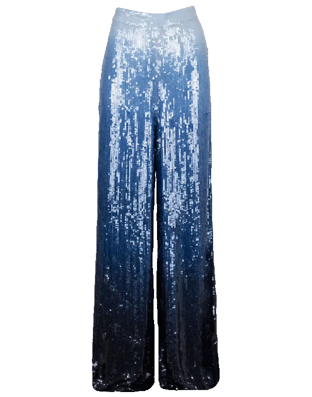 Embroidered Dip Dye Trouser