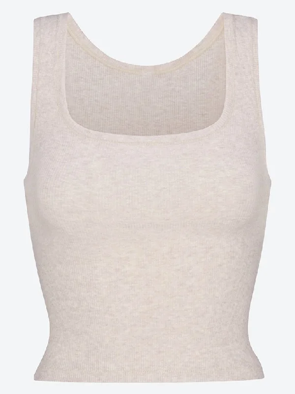 Cotton rib tank top