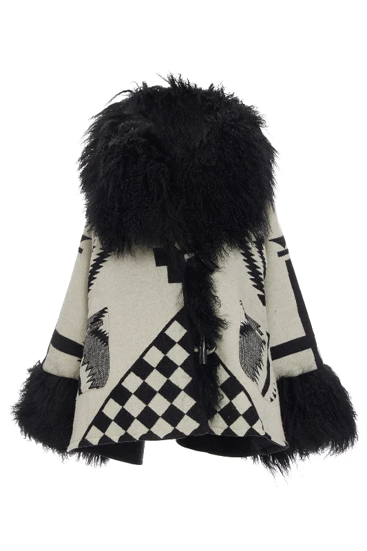 Los Ojos Shearling Cloak