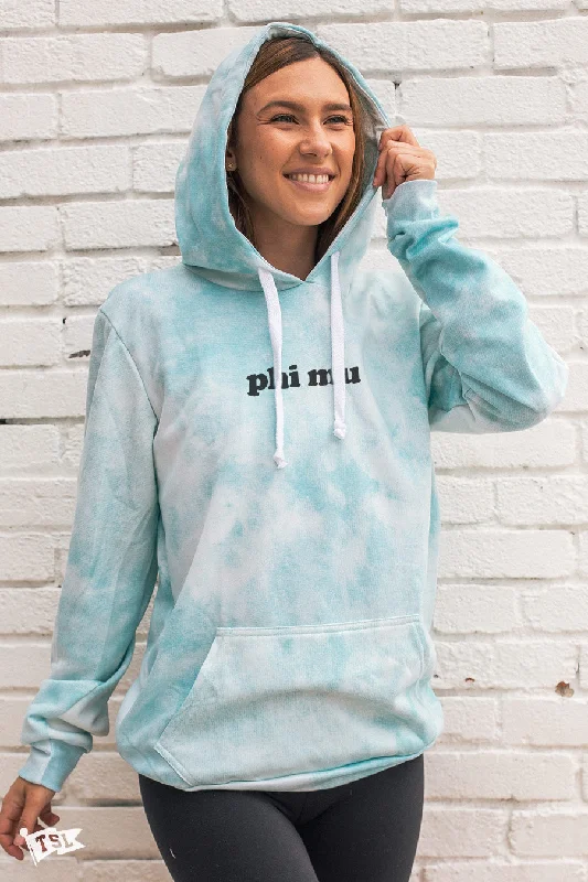 Phi Mu Simple Digi-Tie Dye Hoodie