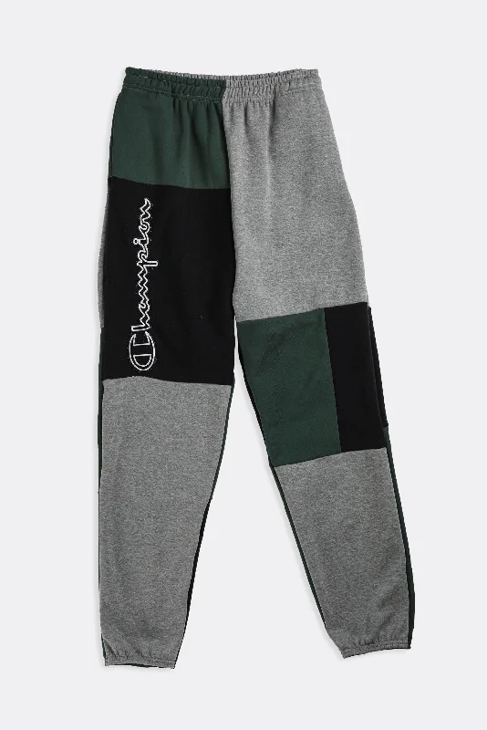 Unisex Rework Champion Patchwork Sweatpants - S