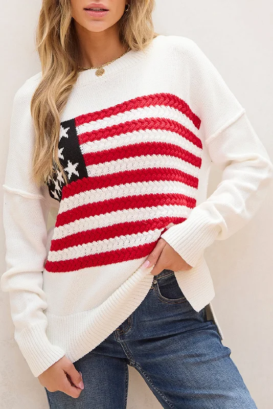 American Flag Sweater