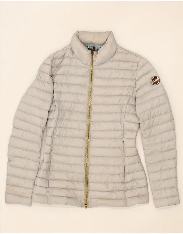 COLMAR Womens Padded Jacket IT 40 Small Grey Polyester