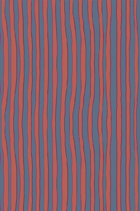 BATIK STRIPE BLOOD ORANGE