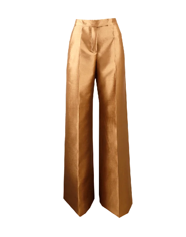 Shantung Wide Leg Pant