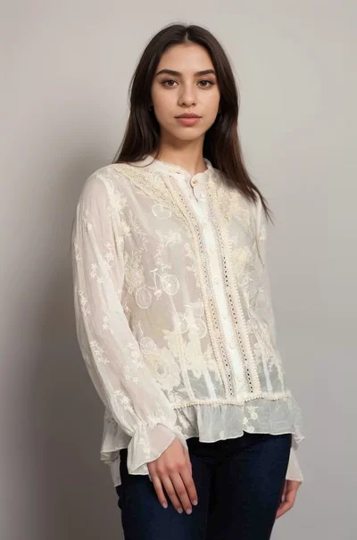 Johnny Was Serene Ryder Blouse C11924 Boho Chic