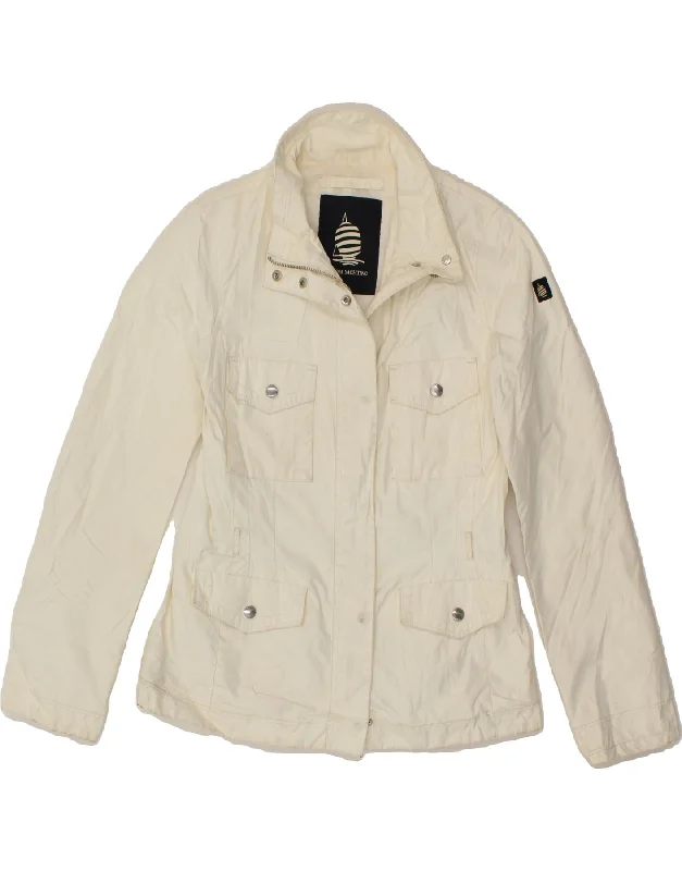 MARINA YACHTING Womens Utility Jacket IT 40 Small White Polyester