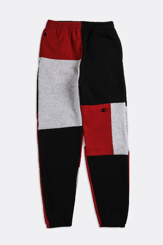 Unisex Rework Starter Patchwork Sweatpants - XS