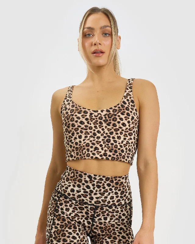 Core Trainer Dani Active Crop - Leopard