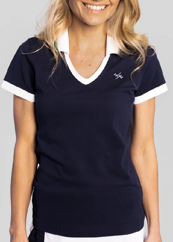 Murray Classic Women's V-Neck Pique Polo