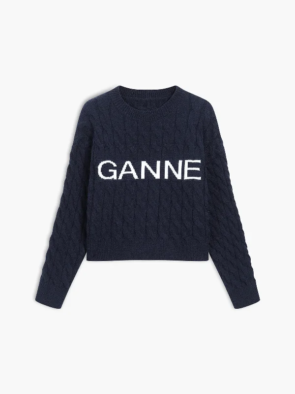 Ganne Cable Graceful Knit Sweater