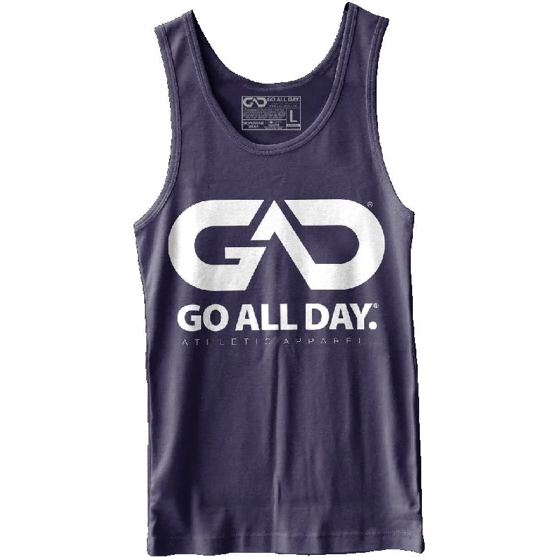 GO ALL DAY® Unisex Tank (Navy)