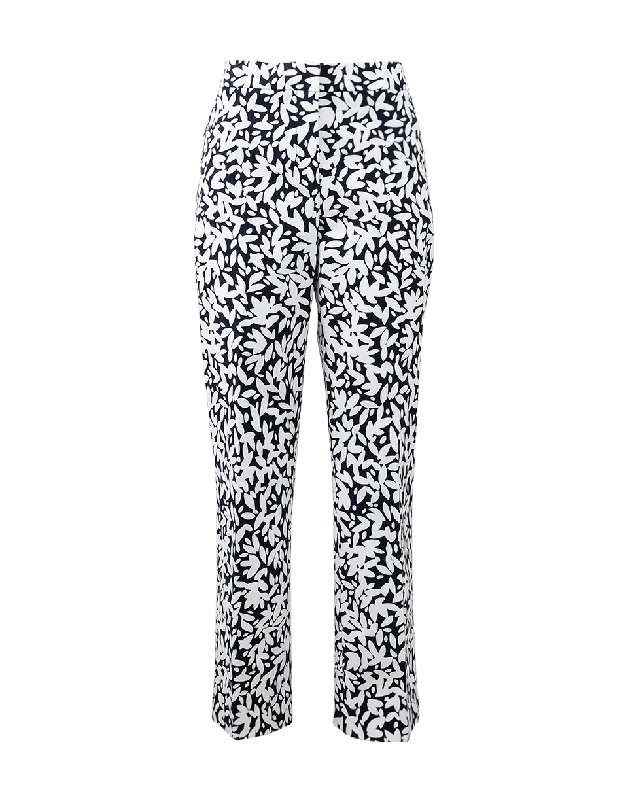 Print Cotton Stretch Pant