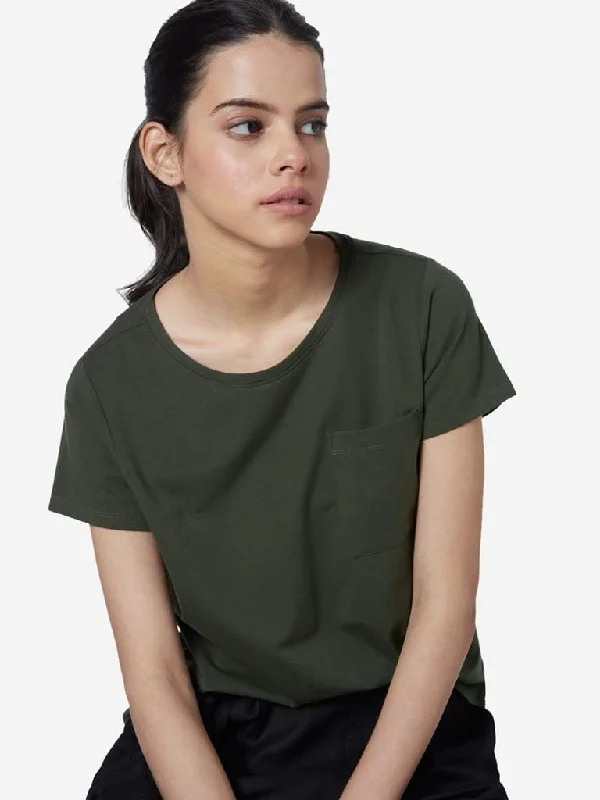 LOV Khaki Leanne Crewneck T-Shirt