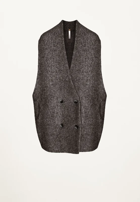 Logan Vest in Dark Brown