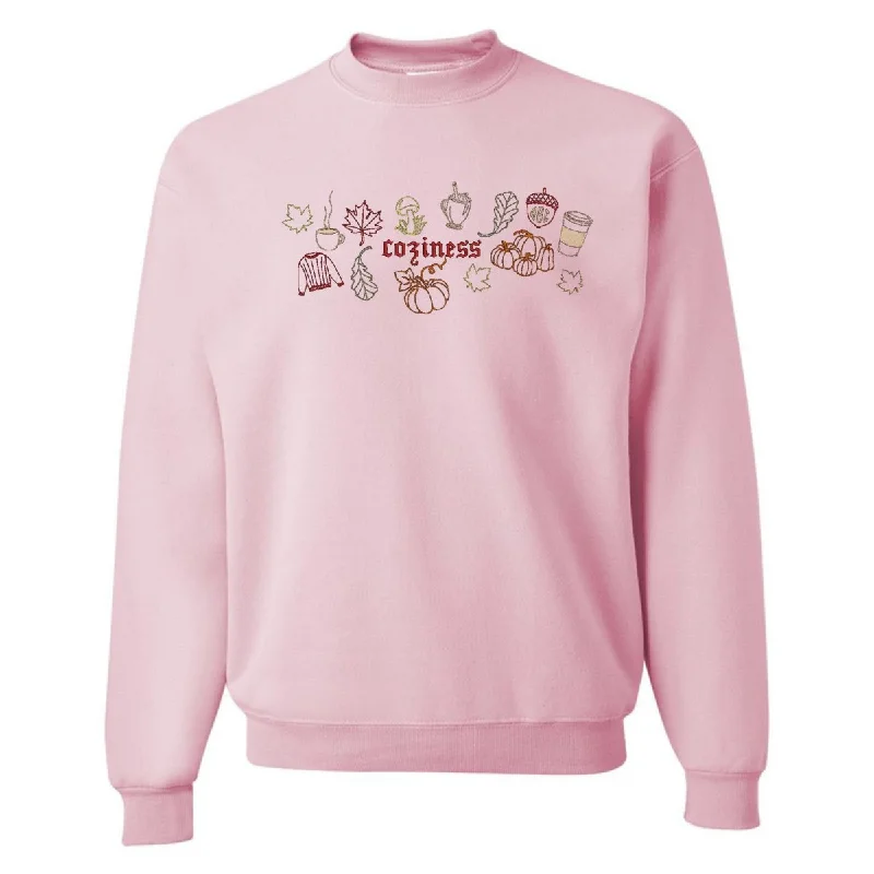 Monogrammed 'Fall Coziness' Embroidered Sweatshirt