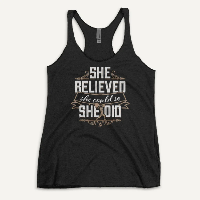 She Believed She Could So She Did Women's Tank Top