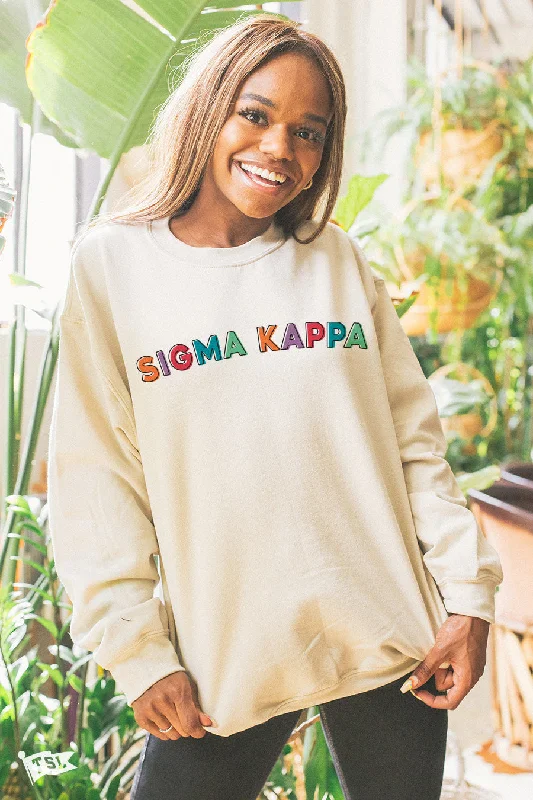 Sigma Kappa Stencil Crewneck