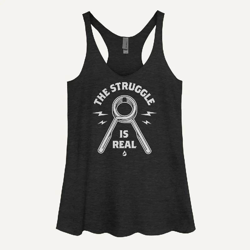 The Struggle Is Real: Spring Collar Women's Tank Top