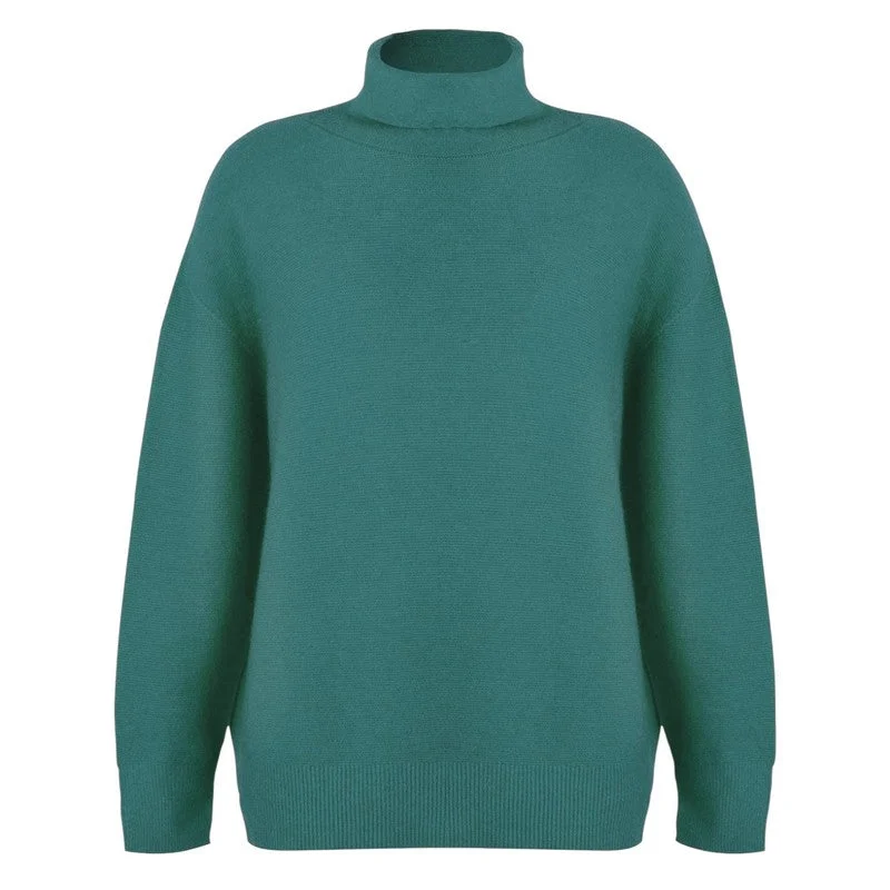 Zoie Classic Polo Neck in Petrol