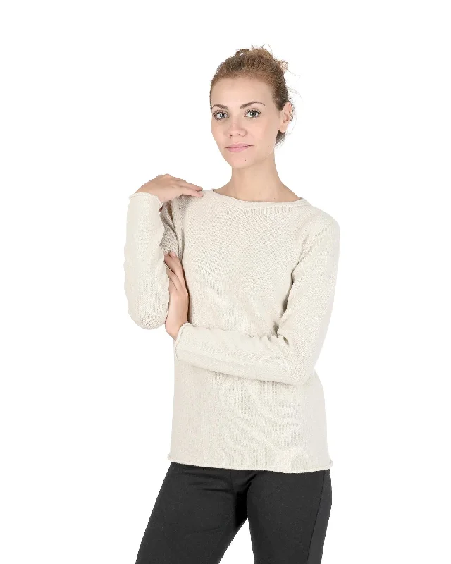 Boatneck Cashmere Sweater - 42 EU