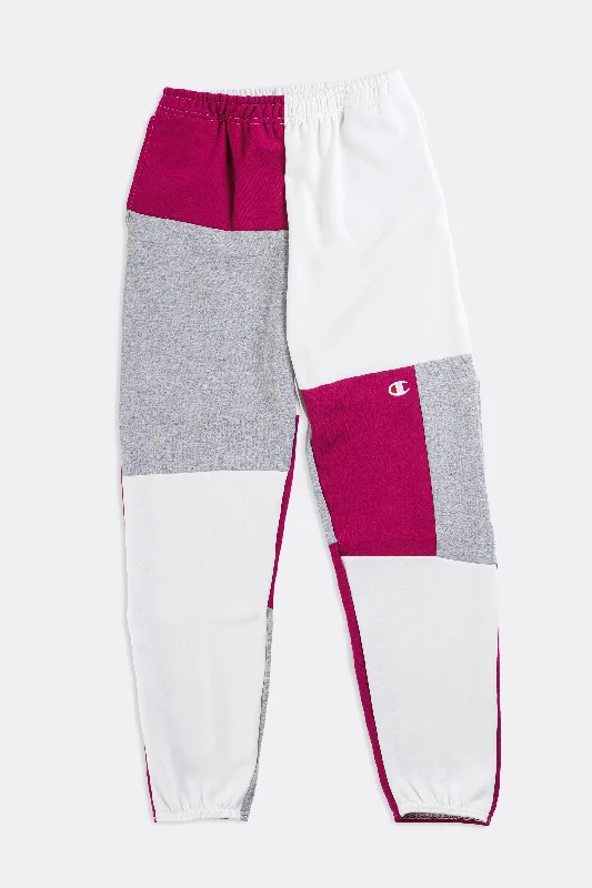 Unisex Patchwork Champion Sweatpants - Women-S, Men-XS