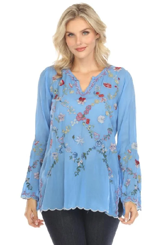 Johnny Was Daisy Petal Blouse C10824 Boho Chic *