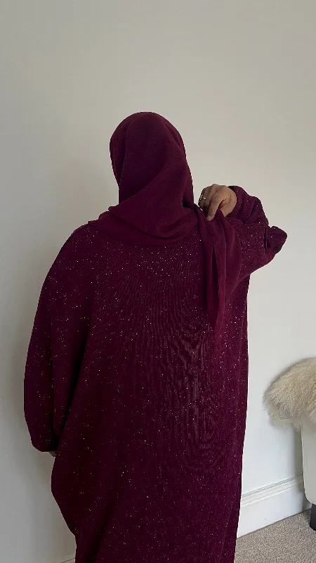 BURGUNDY ZEYA cloak