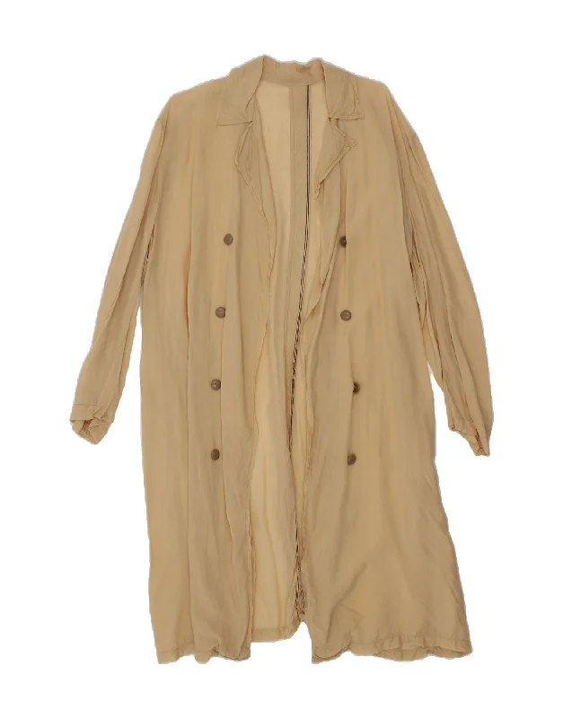 VINTAGE Womens Trench Coat UK 16 Large Beige