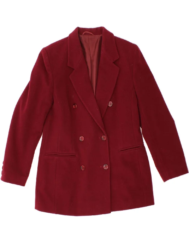 STEILMANN  Womens Longline Blazer Jacket UK 10 Small Burgundy