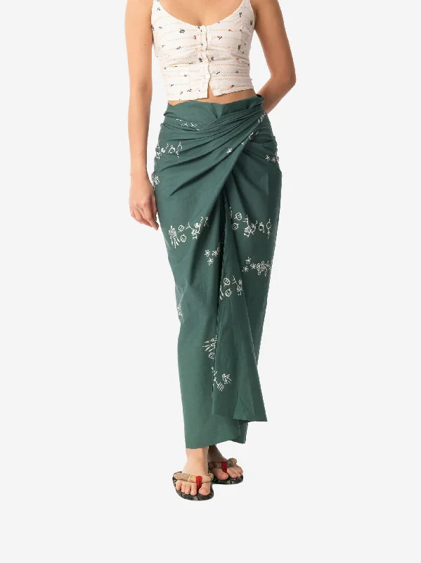 "Tumbuh" Acak - Wrap Skirt