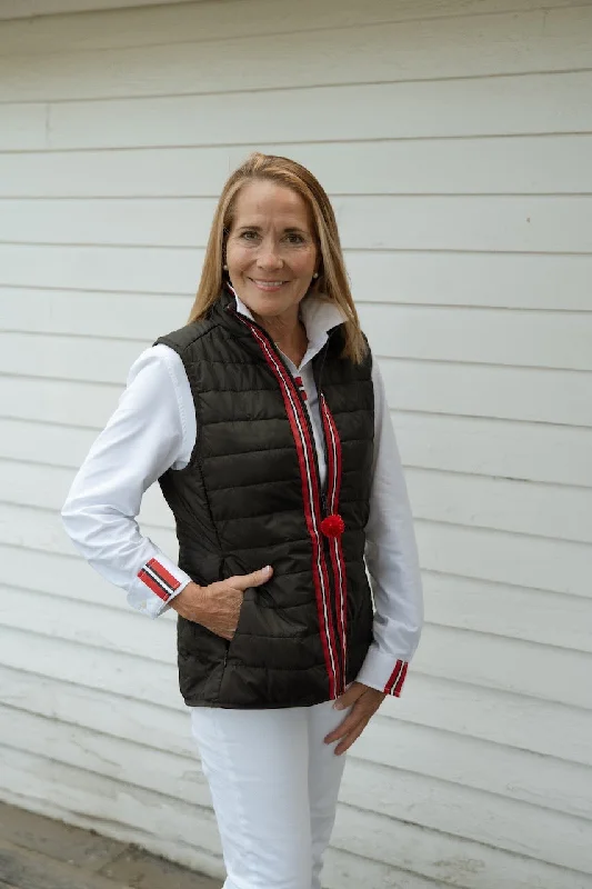 Maggie May Ribbon Puffer Vest (PF43)