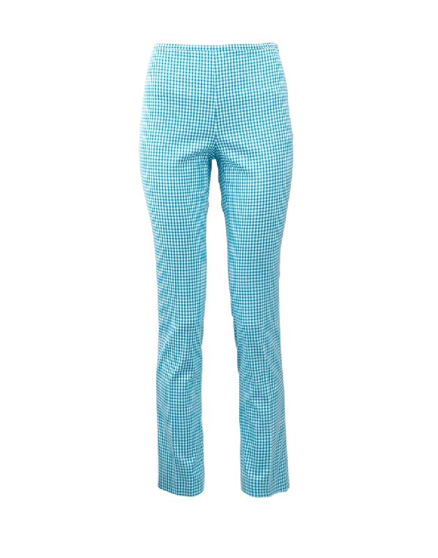 Side Zip Gingham Pant