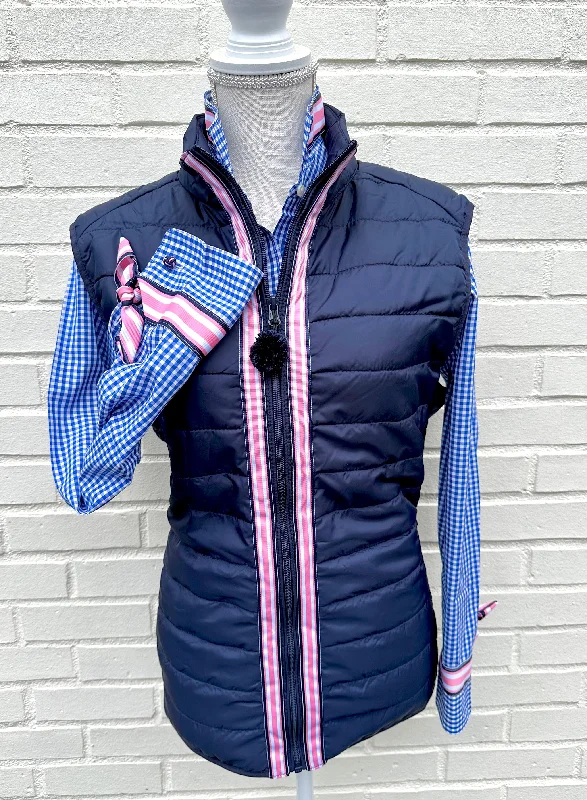 Maggie May Ribbon Puffer Vest (PF36)