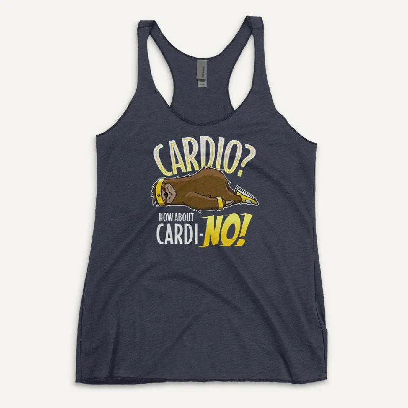 Cardio? How About Cardi-NO! Women's Tank Top