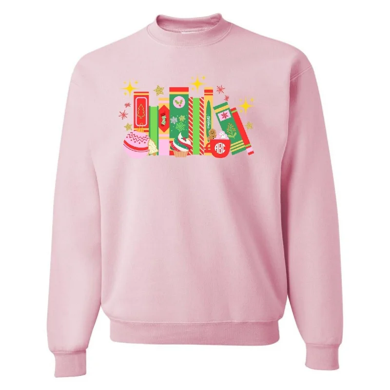 Monogrammed 'Christmas Book Lover' Crewneck Sweatshirt