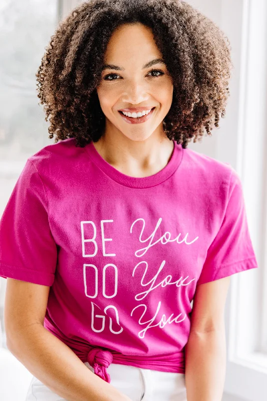 Go You Berry Pink Graphic Tee