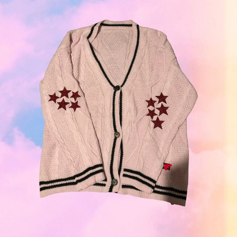 SPECIAL EDITION: LOVE Pink Star Cardigan - Version 2