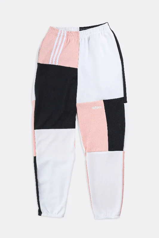 Unisex Rework Adidas Patchwork Sweatpants - Women-XS, Men-XXS