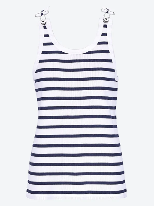 Ribbed mariniere tank top