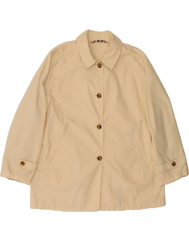 BURBERRY Womens Bomber Jacket IT 48 XL Beige Cotton